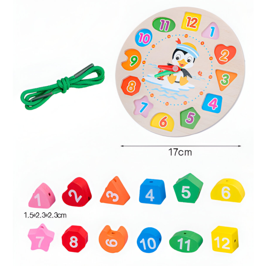 Maestro del Tempo - Orologio in Legno per Divertimento Educativo