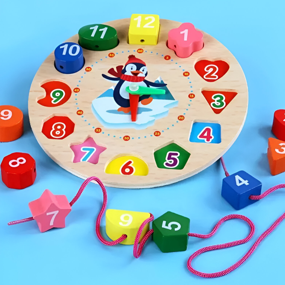 Maestro del Tempo - Orologio in Legno per Divertimento Educativo