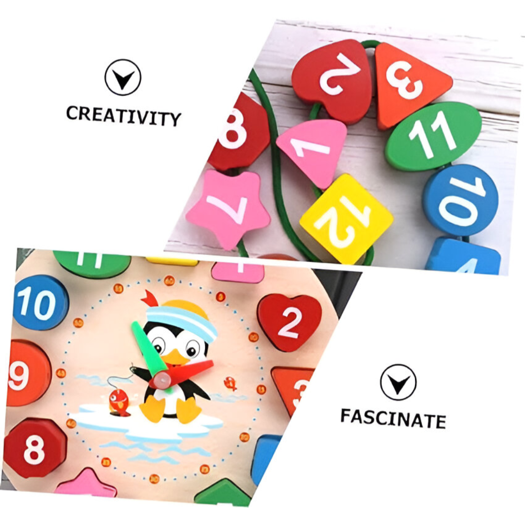 Maestro del Tempo - Orologio in Legno per Divertimento Educativo