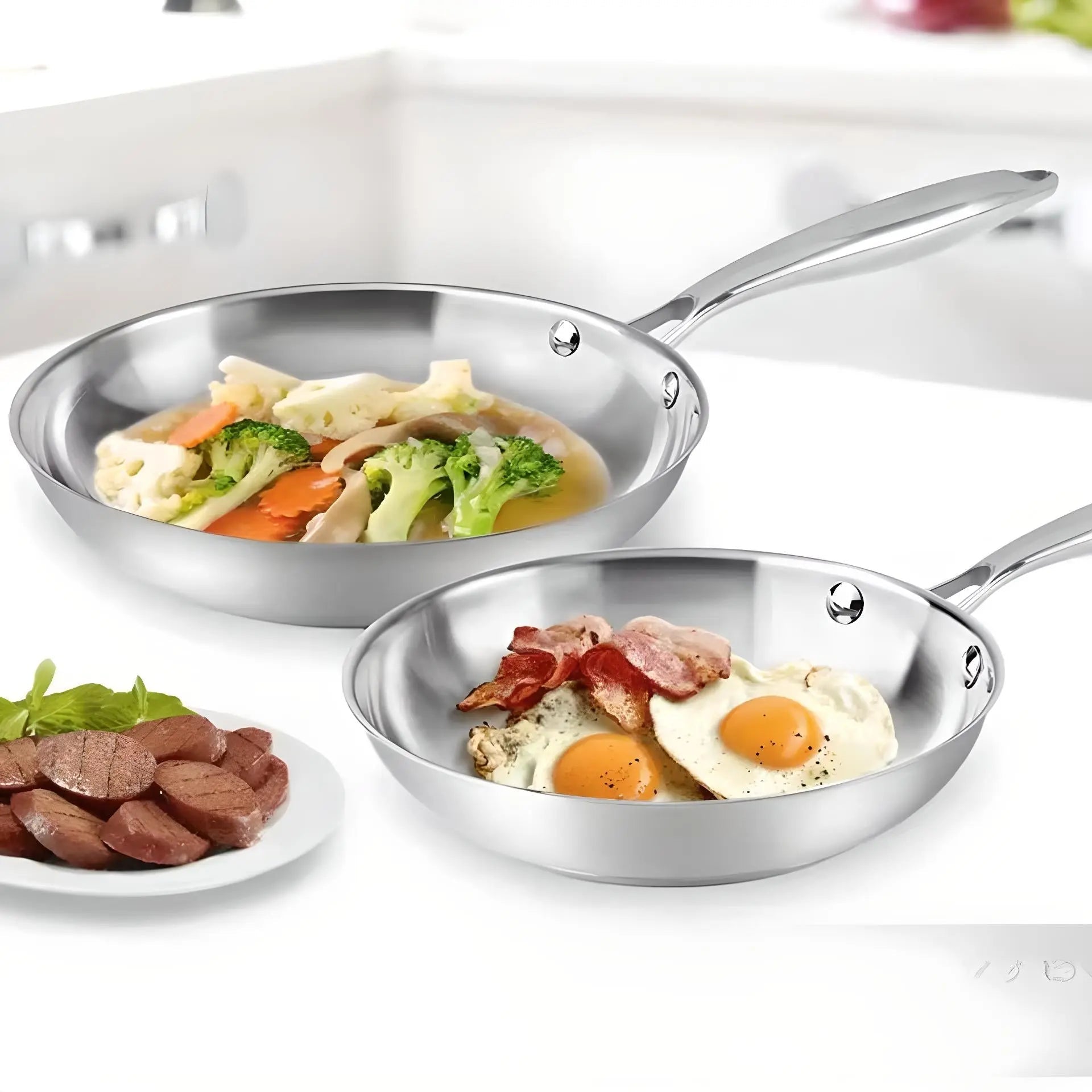 ChefSteel Padella in Acciaio Inossidabile – Cucinare in Modo Professionale e Stile