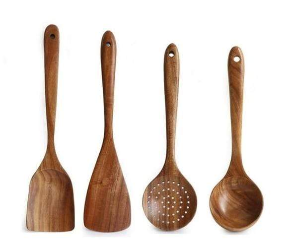 Set di Cucina in Legno Naturale – Cucinare in Modo Sostenibile e Stile