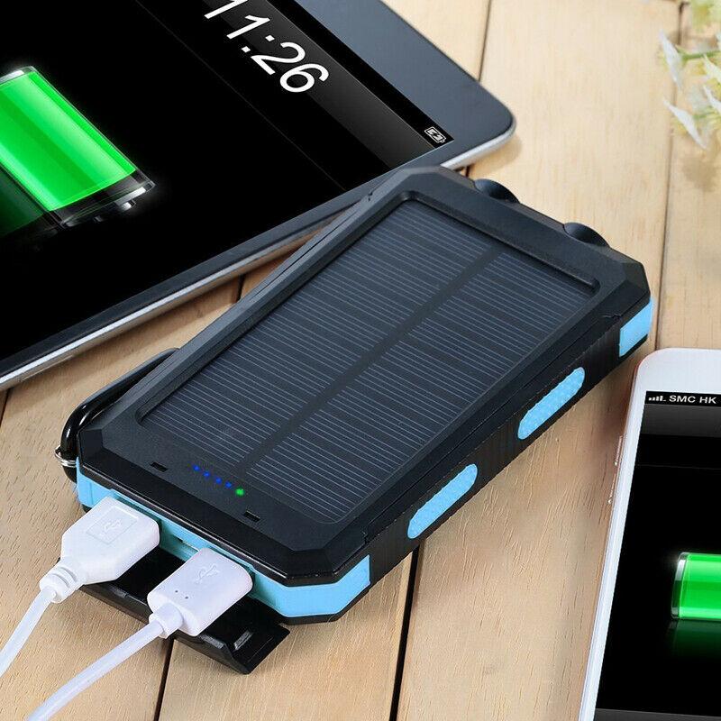 Powerbank Solare da 50000mAh – Impermeabile, Robusto & Con Torcia