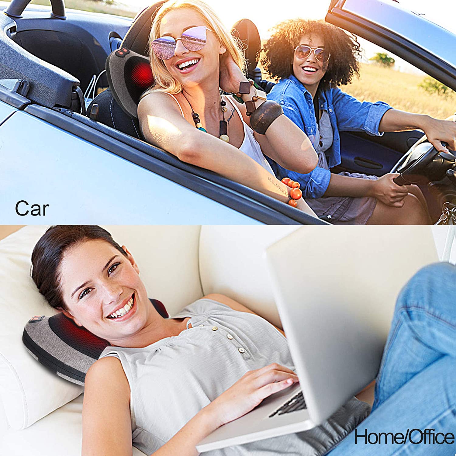 Cuscino Massaggiante Ergonomico – Con Magnetoterapia e Velocità Regolabile per il Massimo Rilassamento