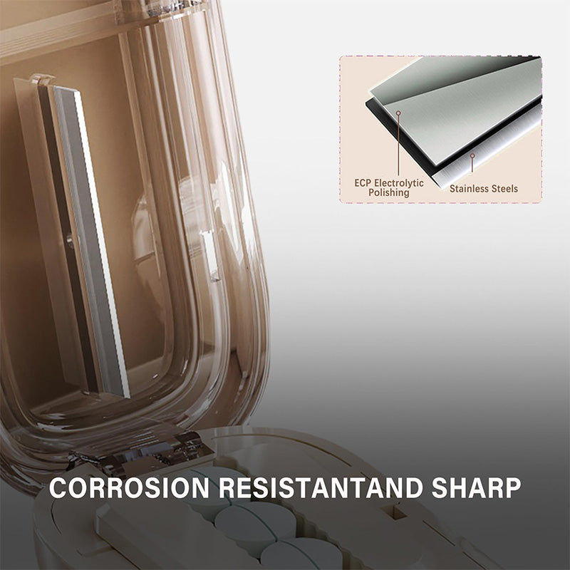 Tagliapillole Intelligente con Spazio di Archiviazione – Preciso e Pratico per Uso Quotidiano