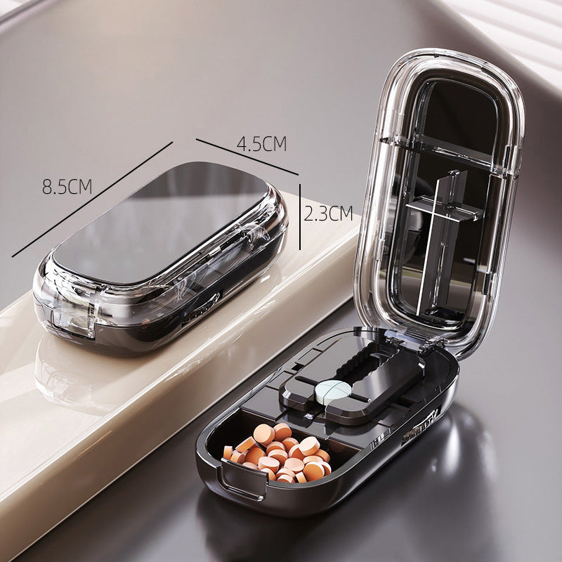 Tagliapillole Intelligente con Spazio di Archiviazione – Preciso e Pratico per Uso Quotidiano