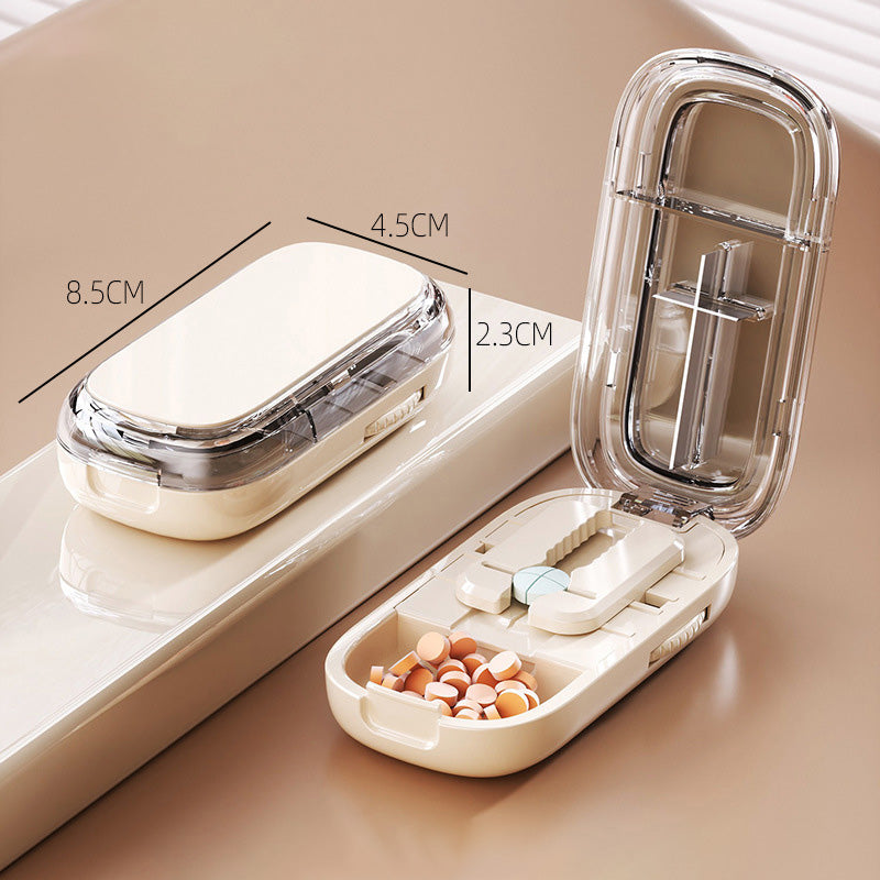 Tagliapillole Intelligente con Spazio di Archiviazione – Preciso e Pratico per Uso Quotidiano