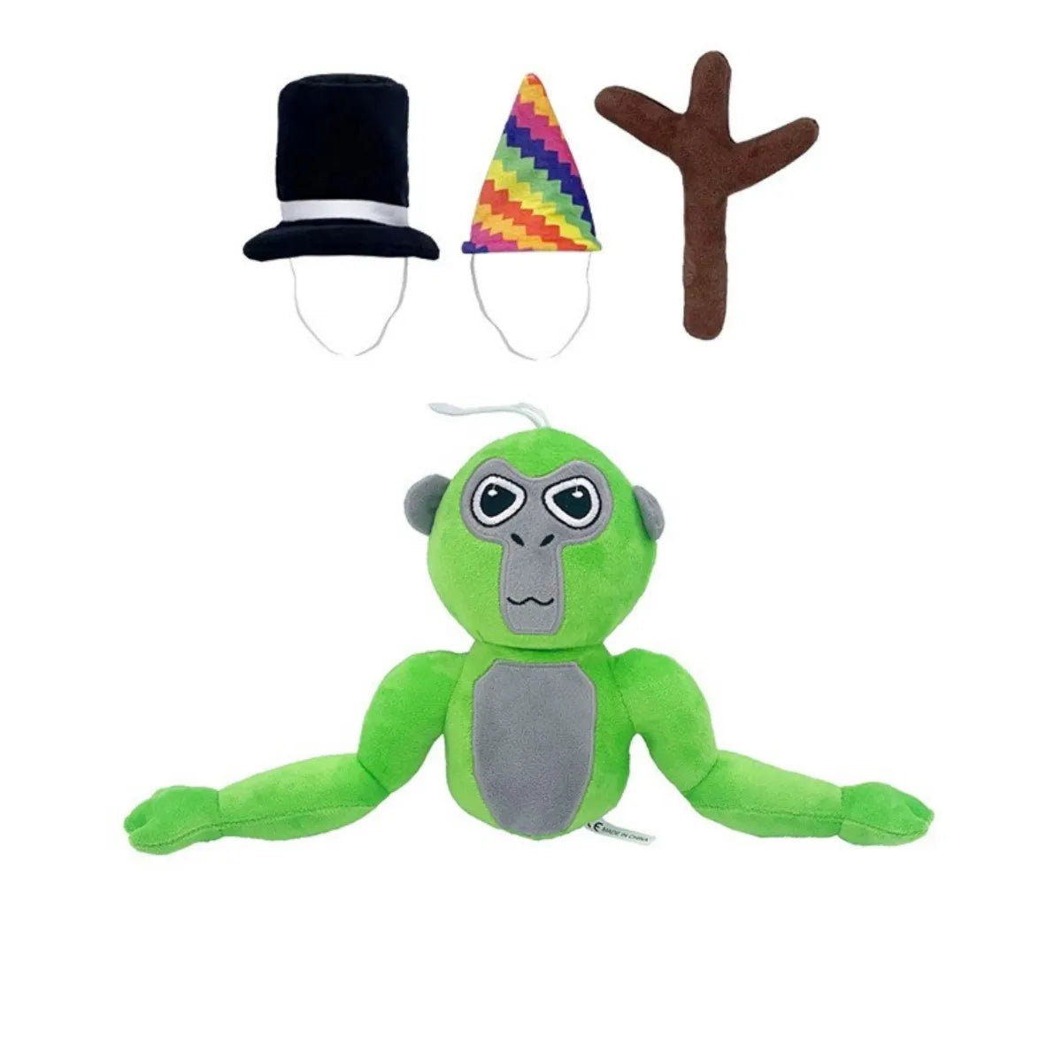 Gorilla Festoso Peluche – Morbido Compagno di Gioco con Cappelli