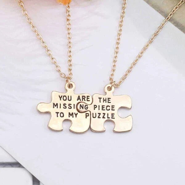Collana a pezzi di puzzle - Il collegamento perfetto per San Valentino