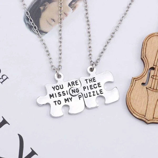Pendente a Puzzle Mancante - Per il Vostro Perfetto Abbinamento per San Valentino