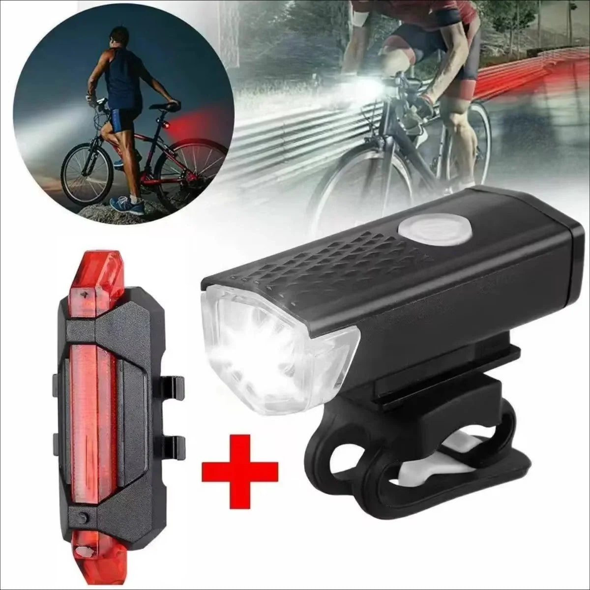 VoltBeam Set di Luci per Bicicletta USB – Sicurezza e Comfort con Batterie Ricaricabili
