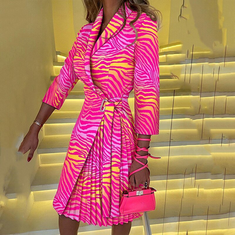 Abito Blazer Sophie per Donne - Abito Elegante con Motivo Houndstooth