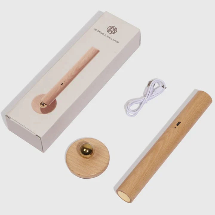 Aura Lampada da Parete in Legno - Per Illuminazione Atmosferica e Flessibile