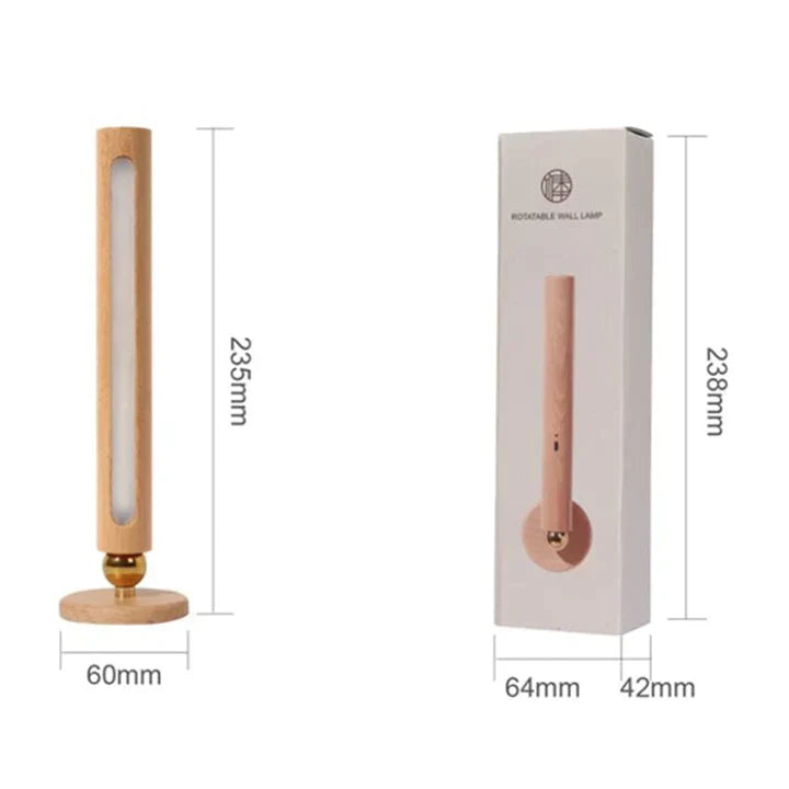 Aura Lampada da Parete in Legno - Per Illuminazione Atmosferica e Flessibile