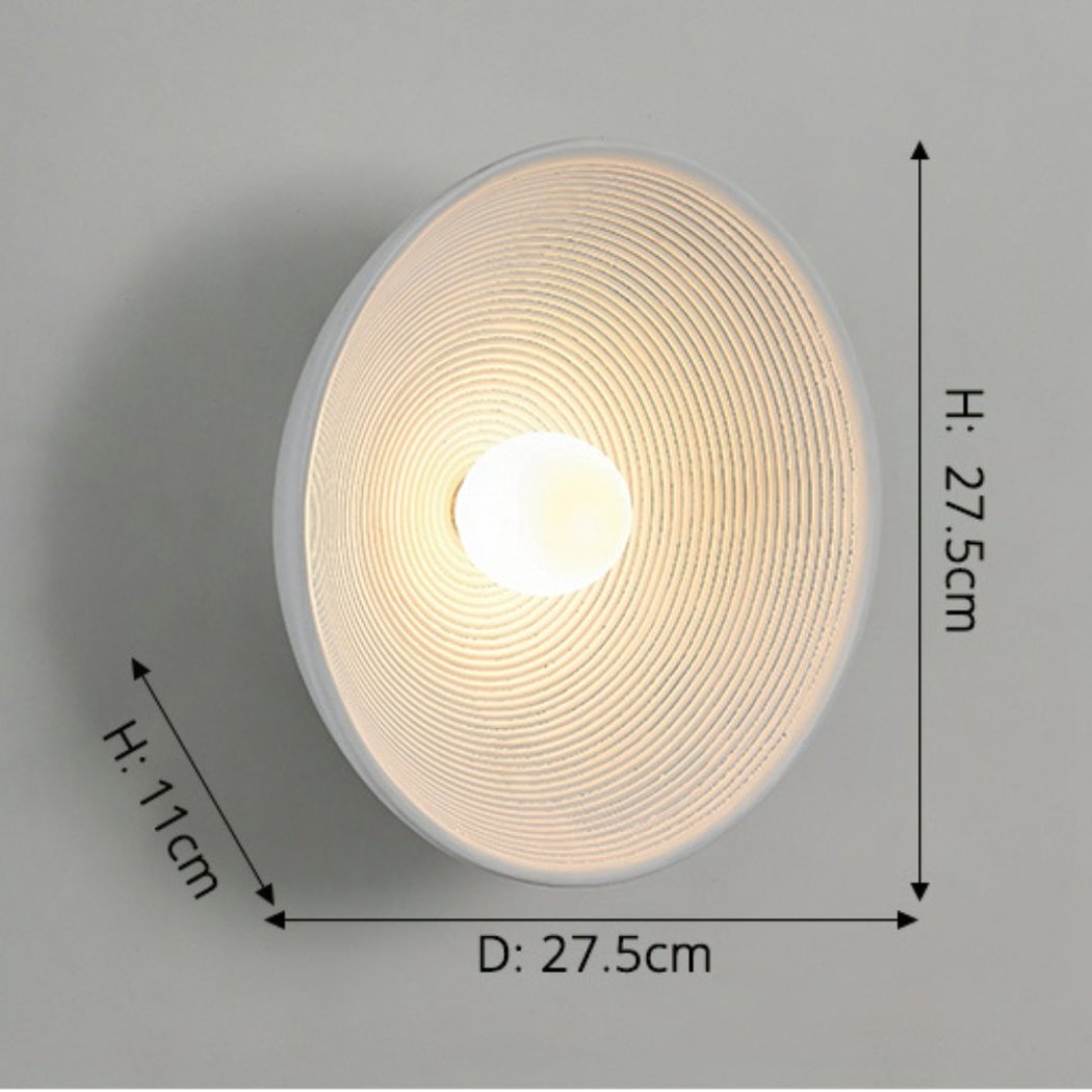 Lampada da Parete Rotonda Scandi Retro – Luce Accogliente per Ogni Stanza