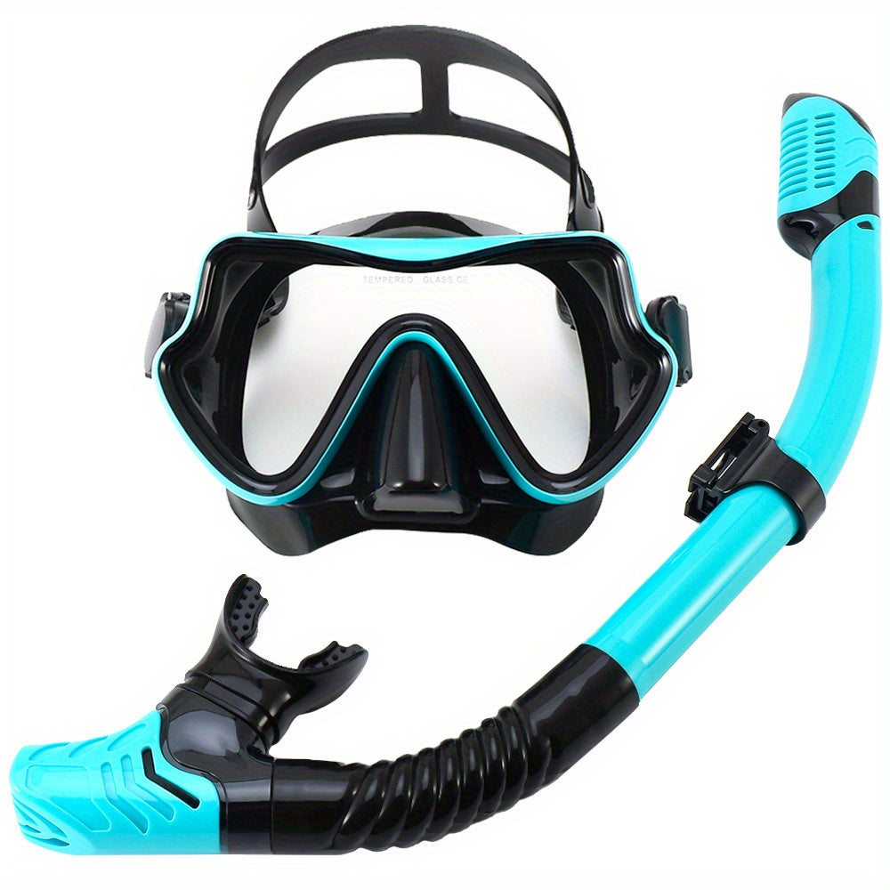 AquaClear Set da Snorkeling – Impermeabile, Confortevole e Con Ampia Visibilità