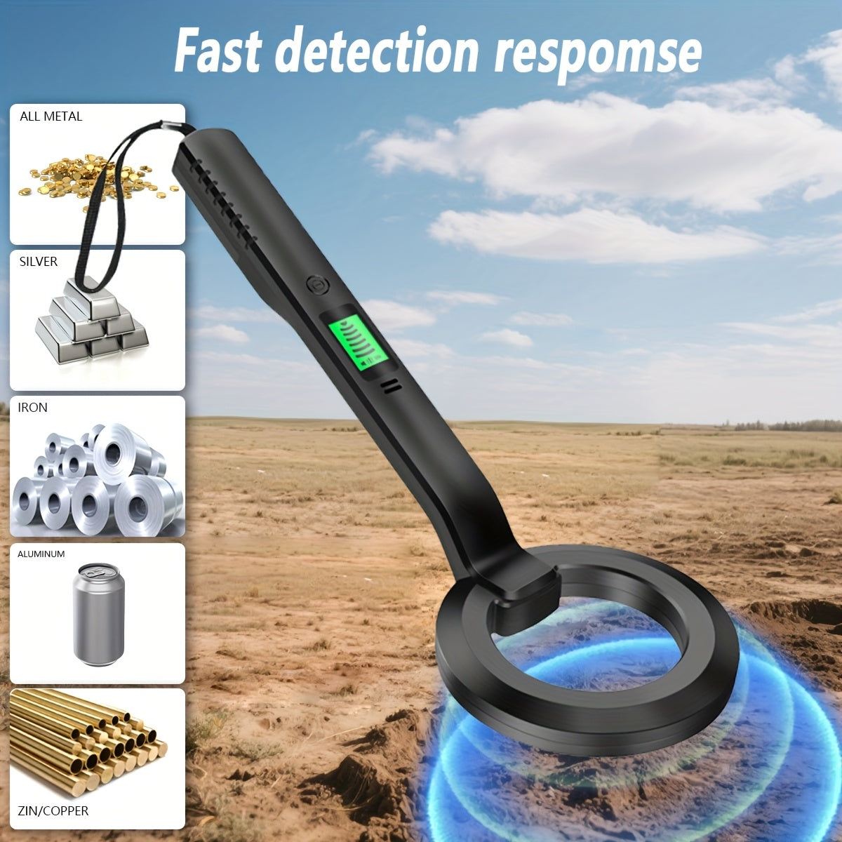ProScan Metal Detector – Preciso e Facile da Usare per Avventure all'Aperto