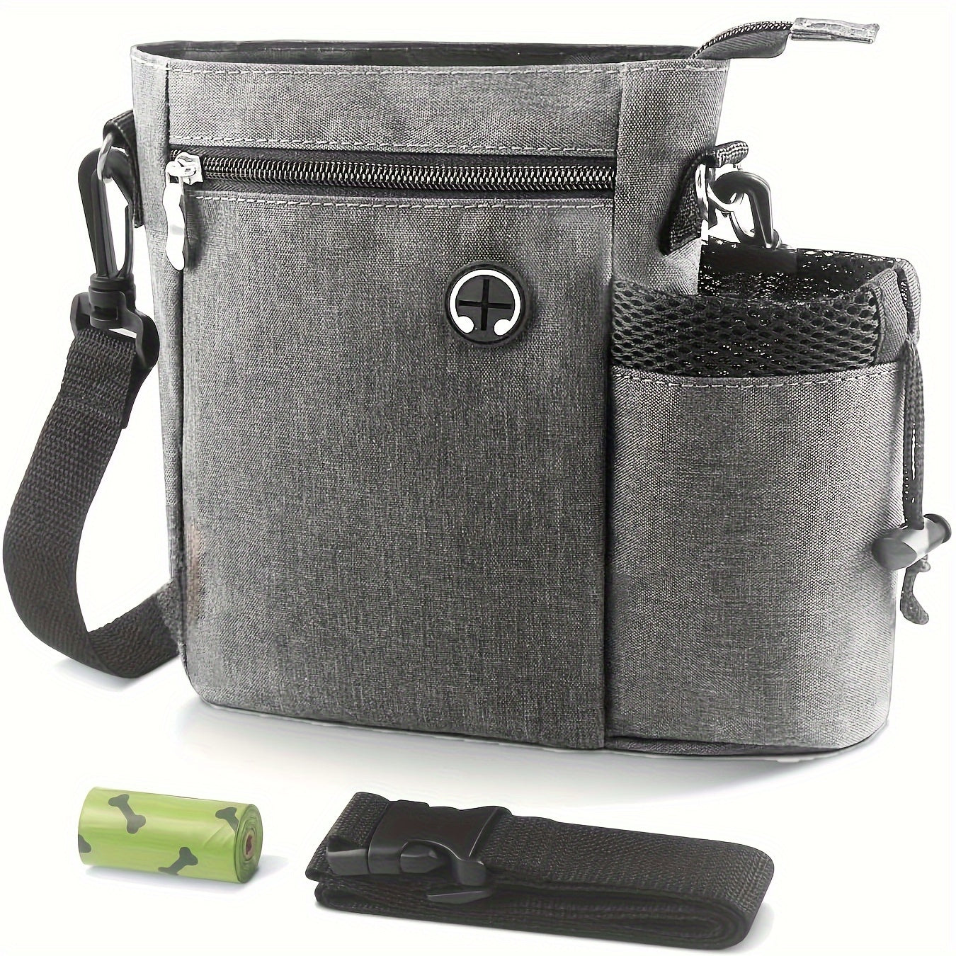 Pouch per Trattamenti per Cani con Porta Bottiglia – Borsa Regolabile per Allenamento e Attività all'Aperto