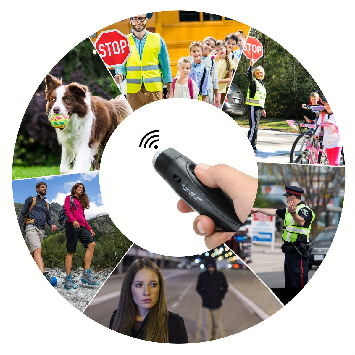 Fischietto Elettronico per Allenatori e Arbitri – Fischietto Portatile con 3 Opzioni di Suono e Corda