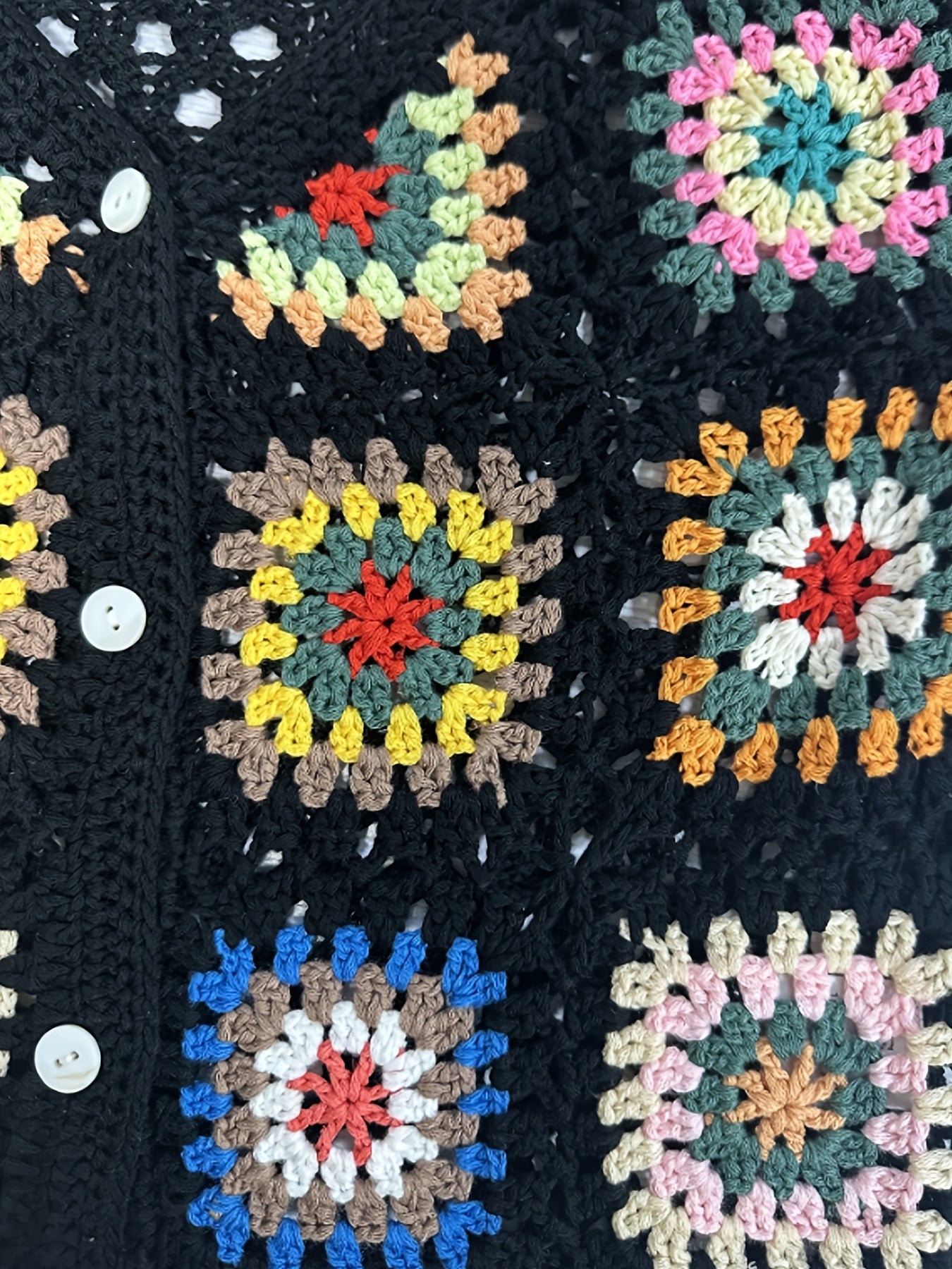 Abito all'Uncinetto Bohemien Fatto a Mano – Colorato e Confortevole