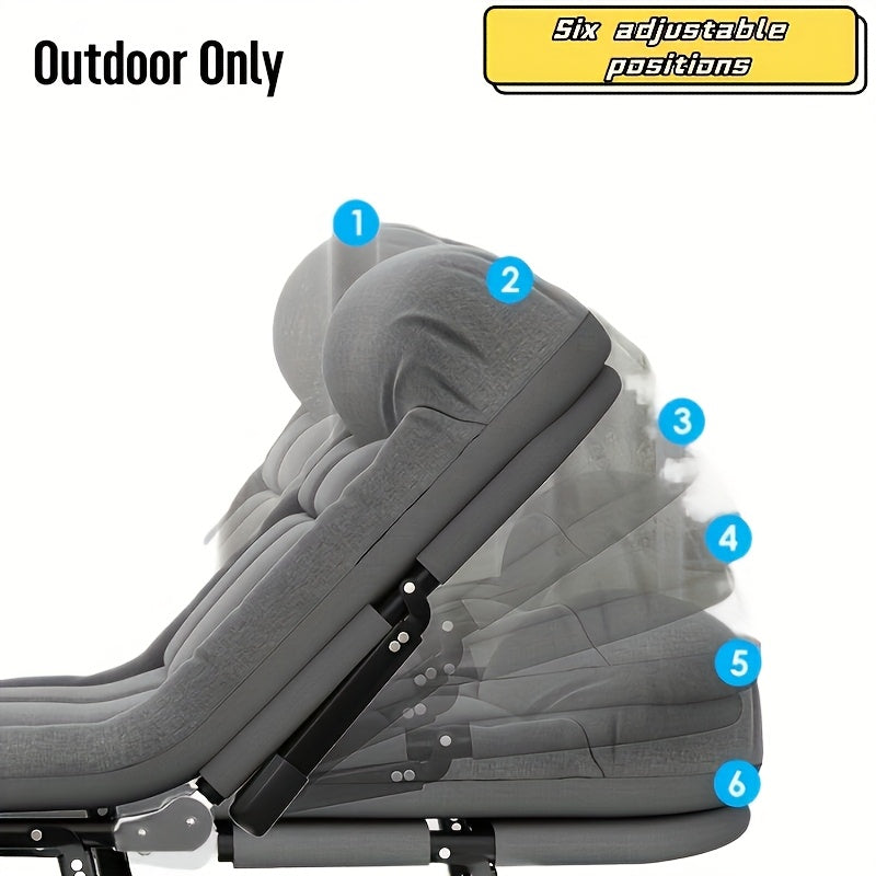 Letto da Campeggio Pieghevole per Adulti – Struttura Leggera in Alluminio e Acciaio Inossidabile