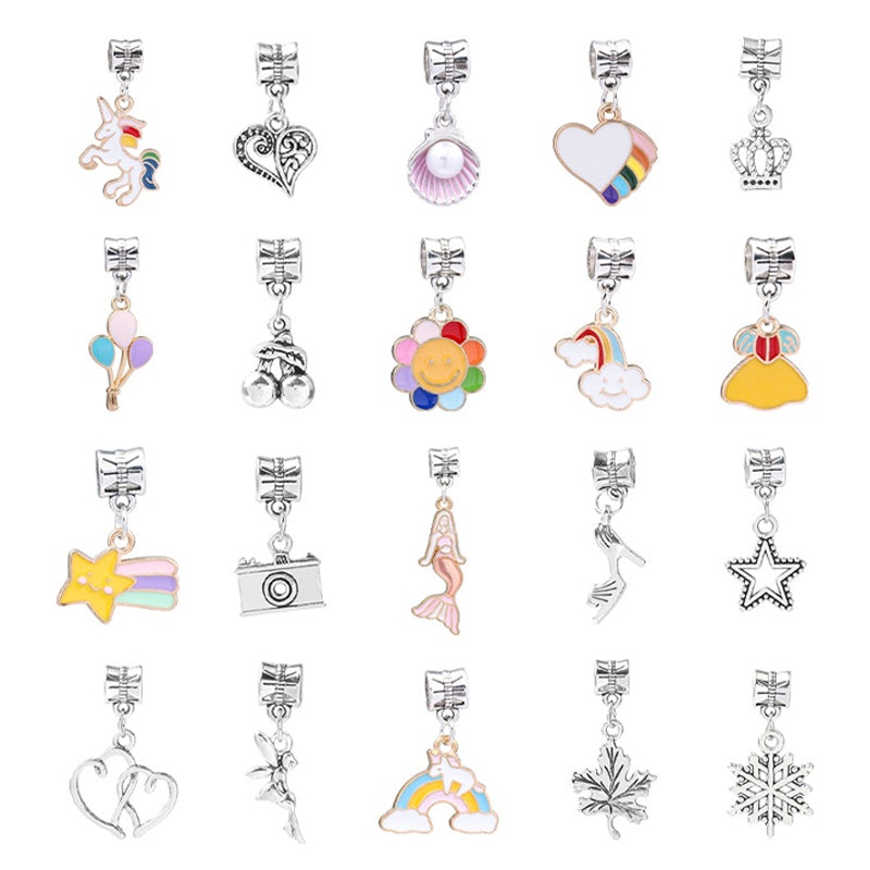 Set di Braccialetti Fai-da-Te per Bambini - Crea Tu Stesso Gioielli Allegri