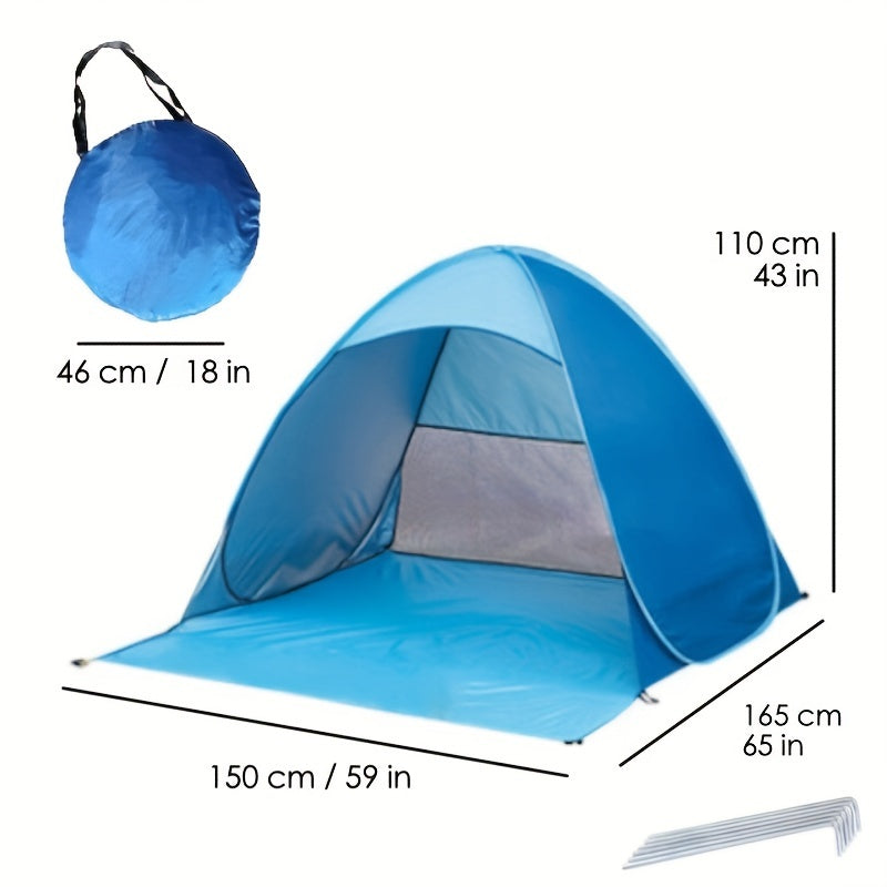 BreezeShield Tenda da Spiaggia – Protezione e Comfort per Ogni Giorno in Spiaggia