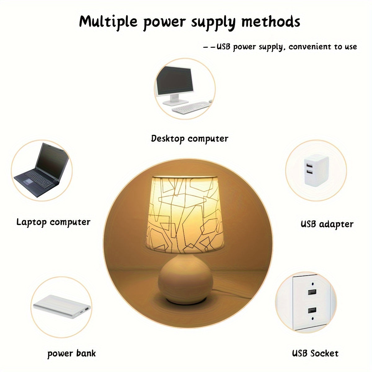 Lampada da Tavolo in Stile Geometrico - Moderna e Accogliente