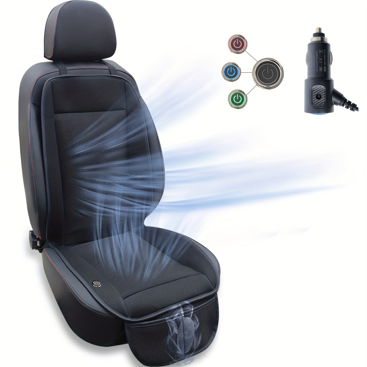 Cuscino per Sedile Auto con Ventilatore Turbo – Raffreddamento Veloce e Comfort