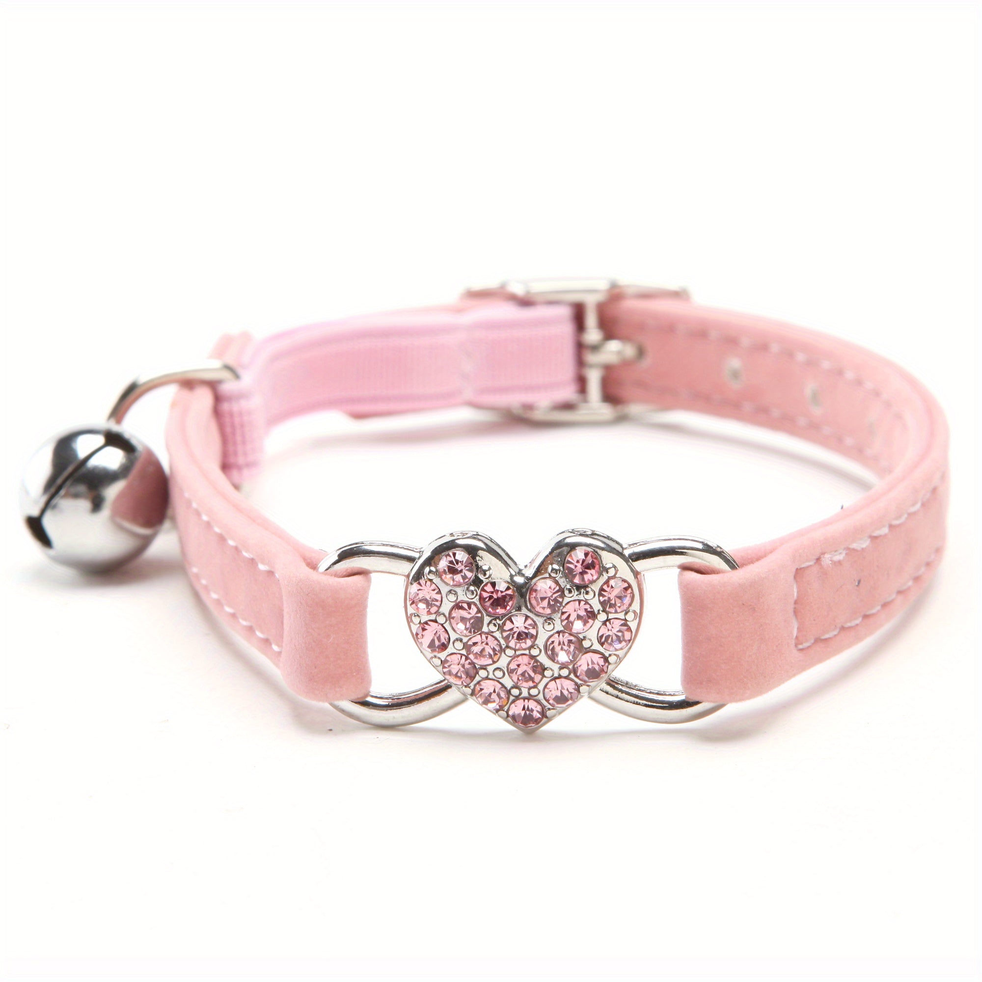 Collare per Gatti Sparkling Heart – Aggiungi un Tocco di Lusso al Look del Tuo Gatto