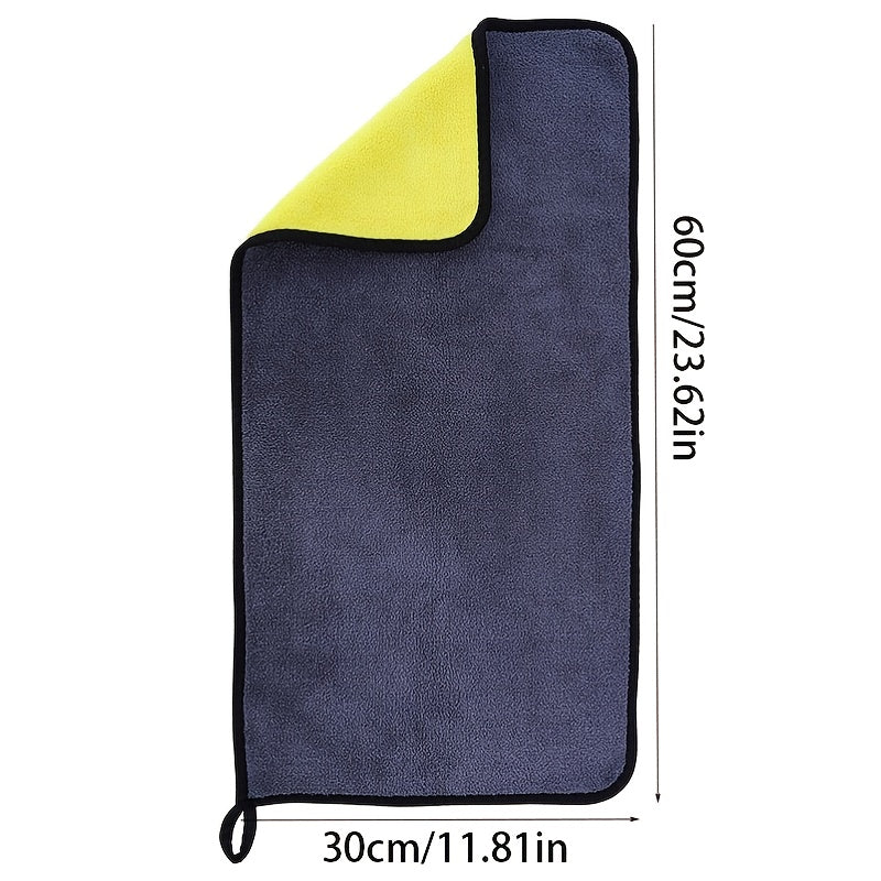 Asciugamano per Lavaggio Auto in Microfibra Doppio Lato – Morbido e Assorbente per Lucentezza