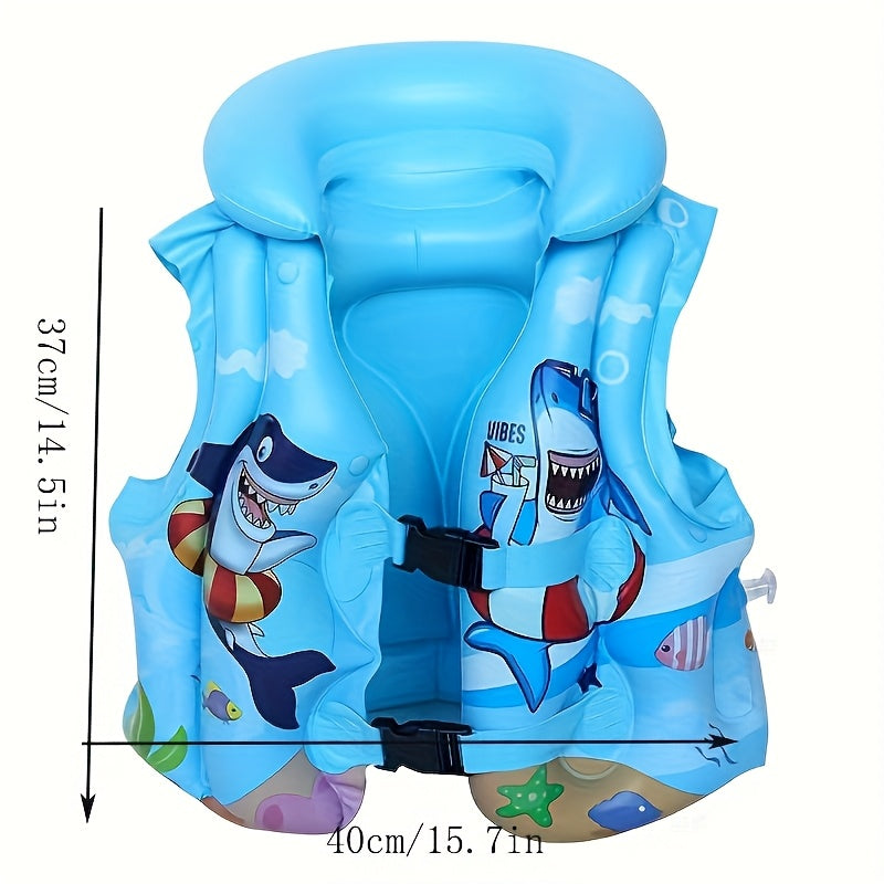 Gilet da Nuoto con Stampa di Squali – Confortevole e Sicuro per il Divertimento in Acqua