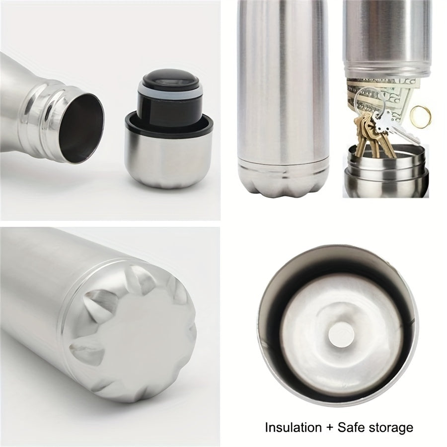 SafeHydrate Bottiglia d'Acqua – Innovativa con Scomparto Nascosto per Oggetti di Valore