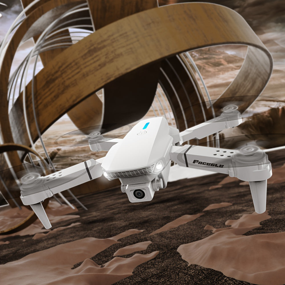 E88 Drone con Doppia Telecamera – Quadcopter Pieghevole con Mantenitore di Altezza