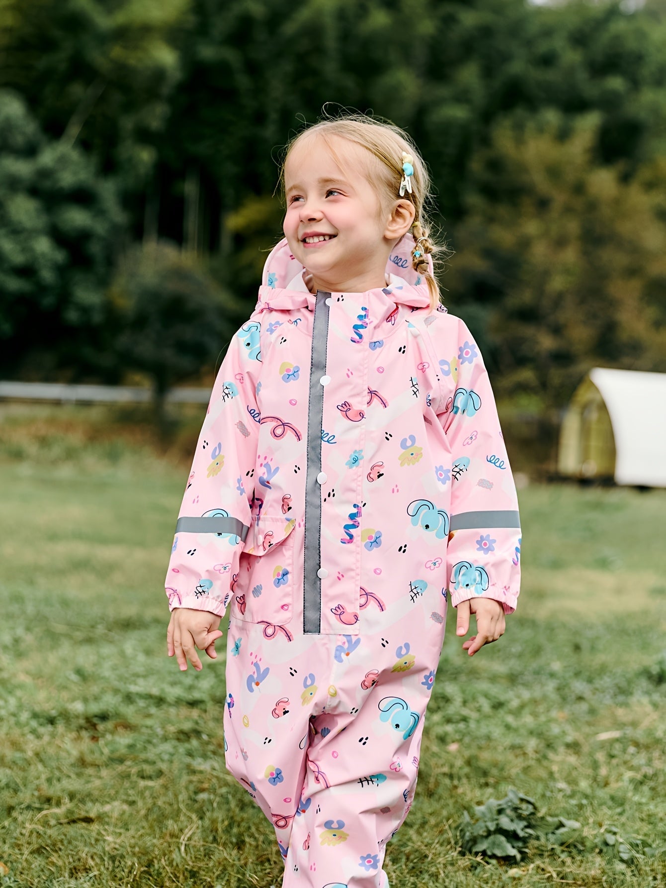 Tuta Impermeabile e Gioiosa per Bambini – Traspirante e Confortevole per Attività all'Aperto