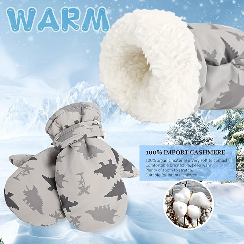 Guanti Invernali Dino per Bambini - Per Avventure Calde nella Neve