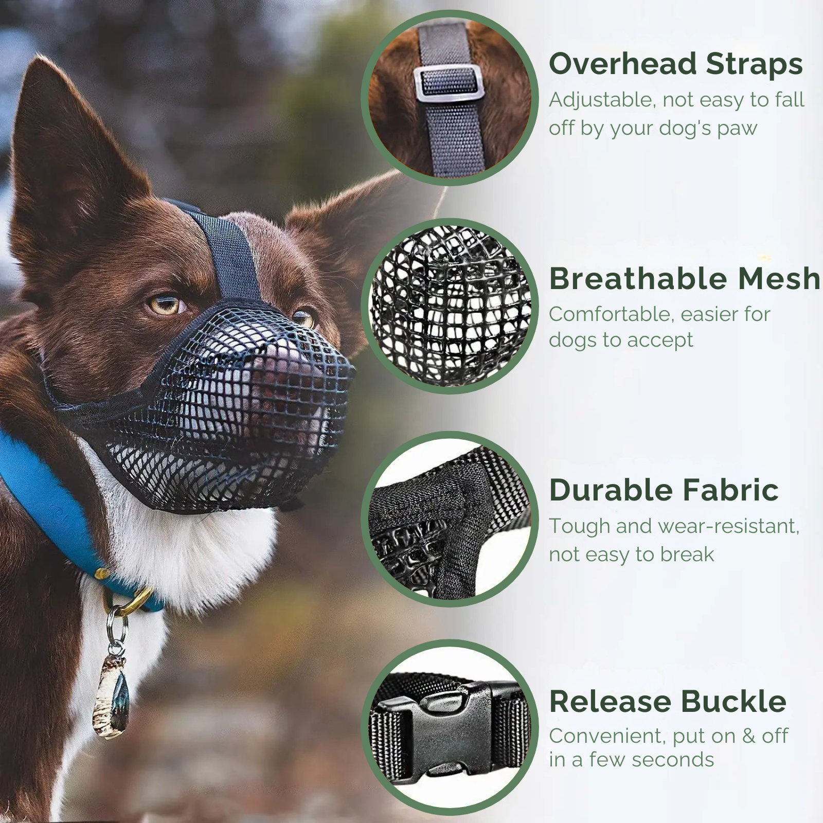 AirMesh Muzzle – Morso Morbido e Confortevole per Cani