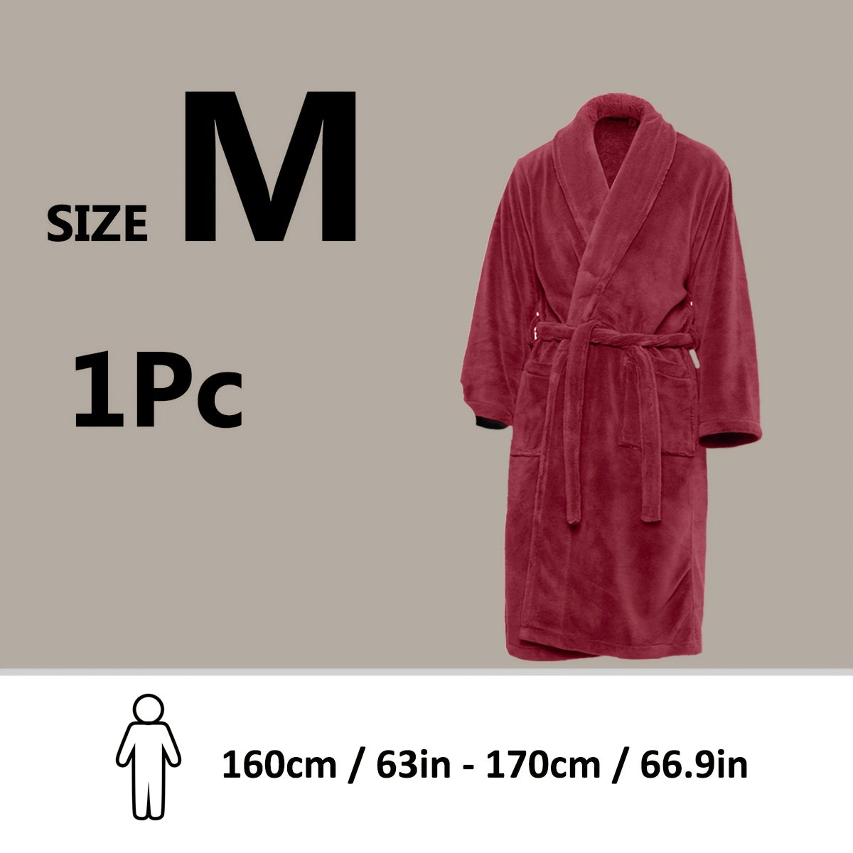 Accappatoio Unisex in Fleece Corallo – Ultra Morbido e Caldo per il Tuo Comfort