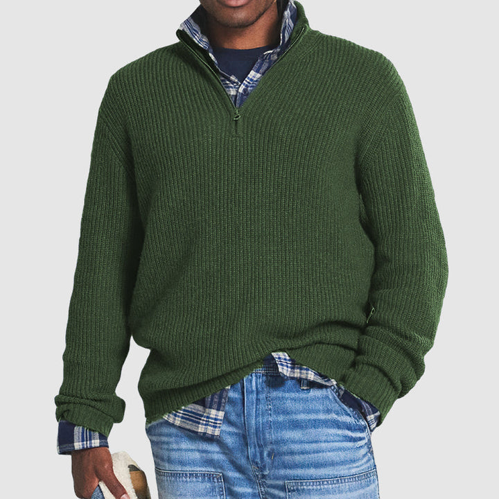 Maglione da Uomo con Collo Alto - Lusso e Comfort in Cashmere