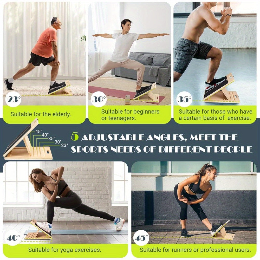 Pro Plank per allungamento polpacci – Regolabile e Portatile per un'Ottimale Stretch