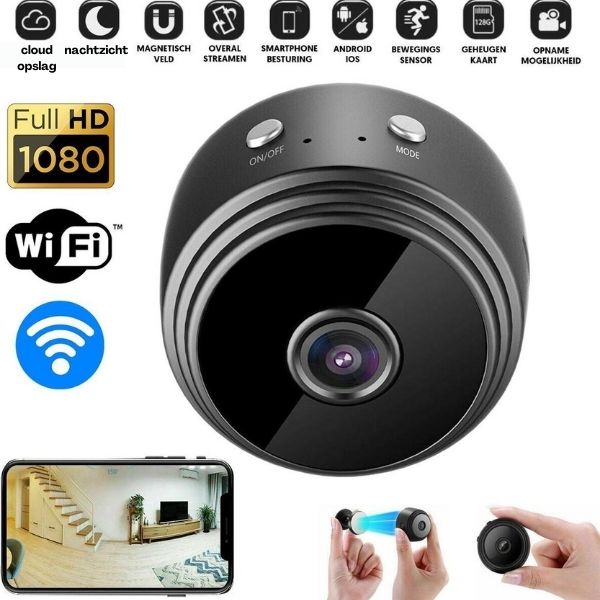 CamSpy - Mini Telecamera di Sicurezza - HD - 1080P - Senza Fili
