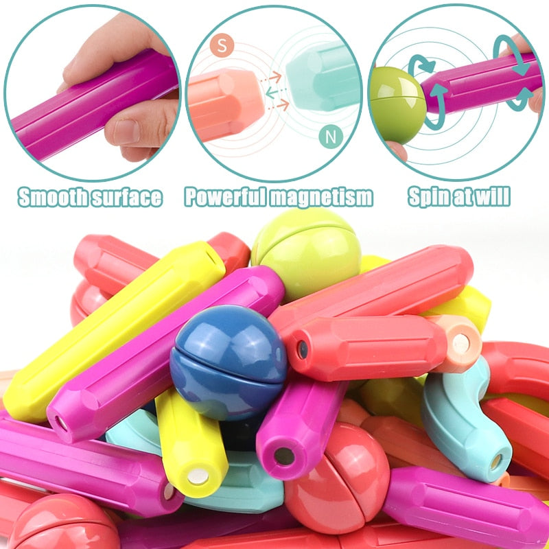 Bastoni Magnetici Magici - Sviluppa Creatività e Abilità