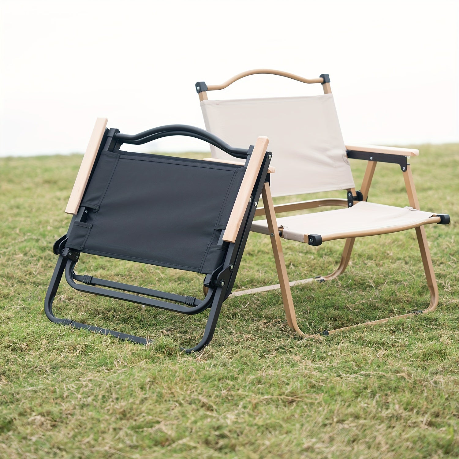 Sedia da Campeggio Pieghevole e Portatile – Struttura in Alluminio Robusta e Sede Confortevole