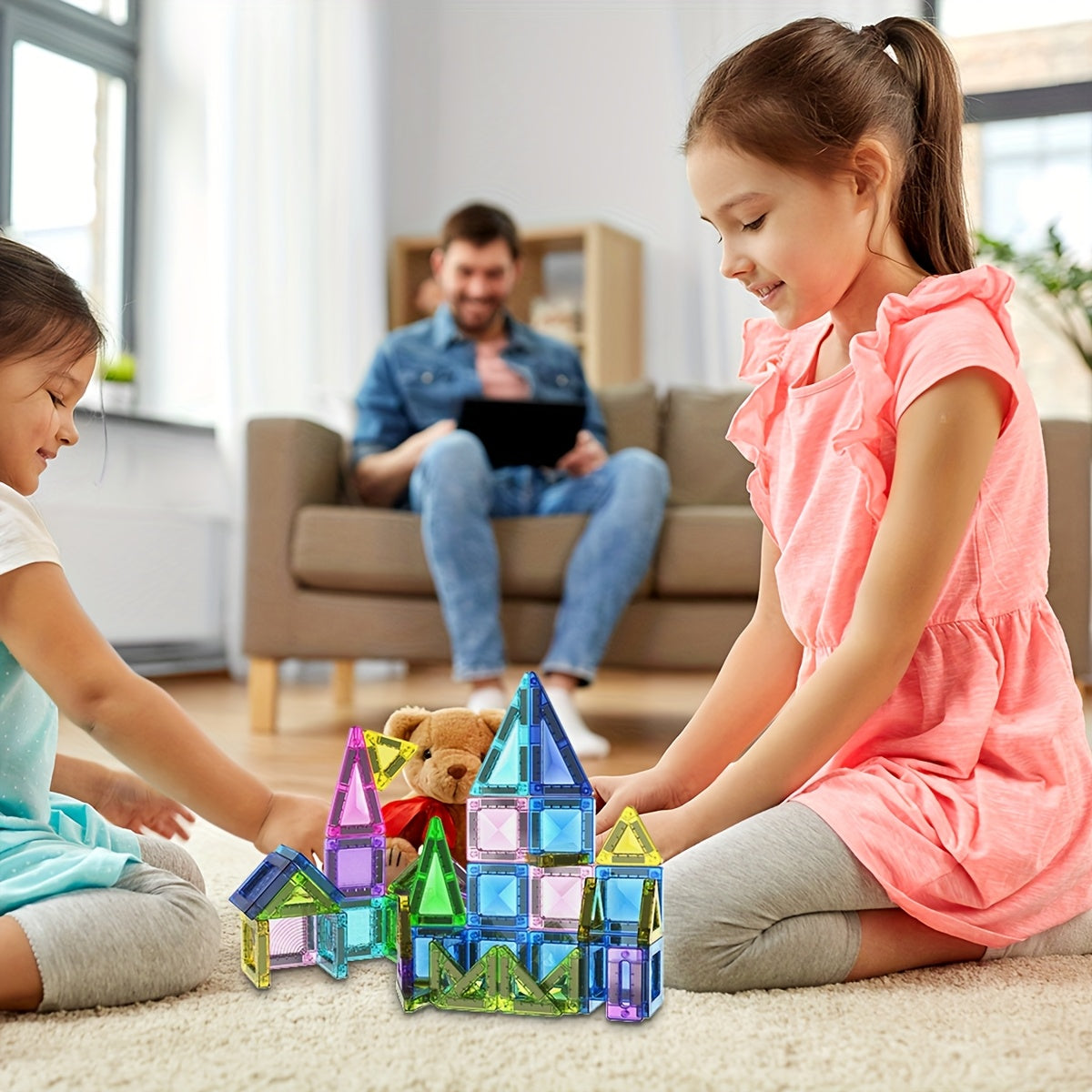 Set di Blocchi Magnetici Mini – Divertimento Compatto e Versatile