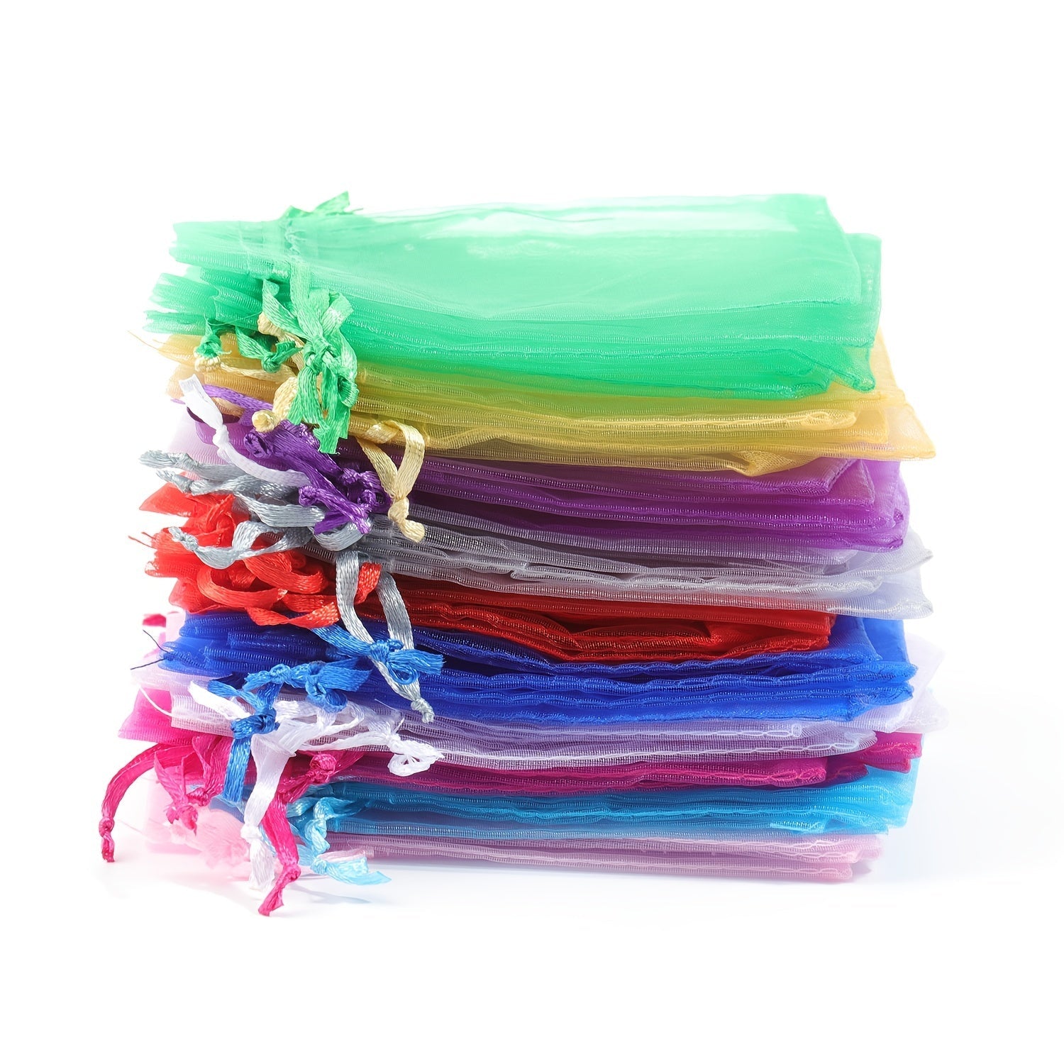 Set di Sacchetti in Organza Eleganti – Ideale per Regali e Decorazioni per Feste