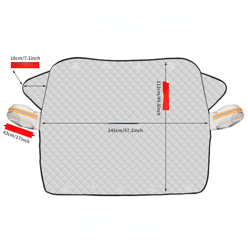 Copertura Universale per Parabrezza Auto – Protezione da Sole e Neve