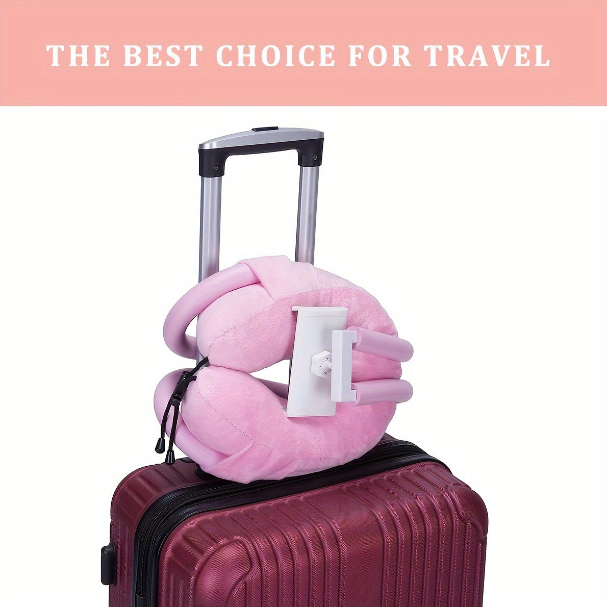 ViaggiLusso Supporto per il Collo Regolabile con Porta Telefono - Per Comfort e Facilità