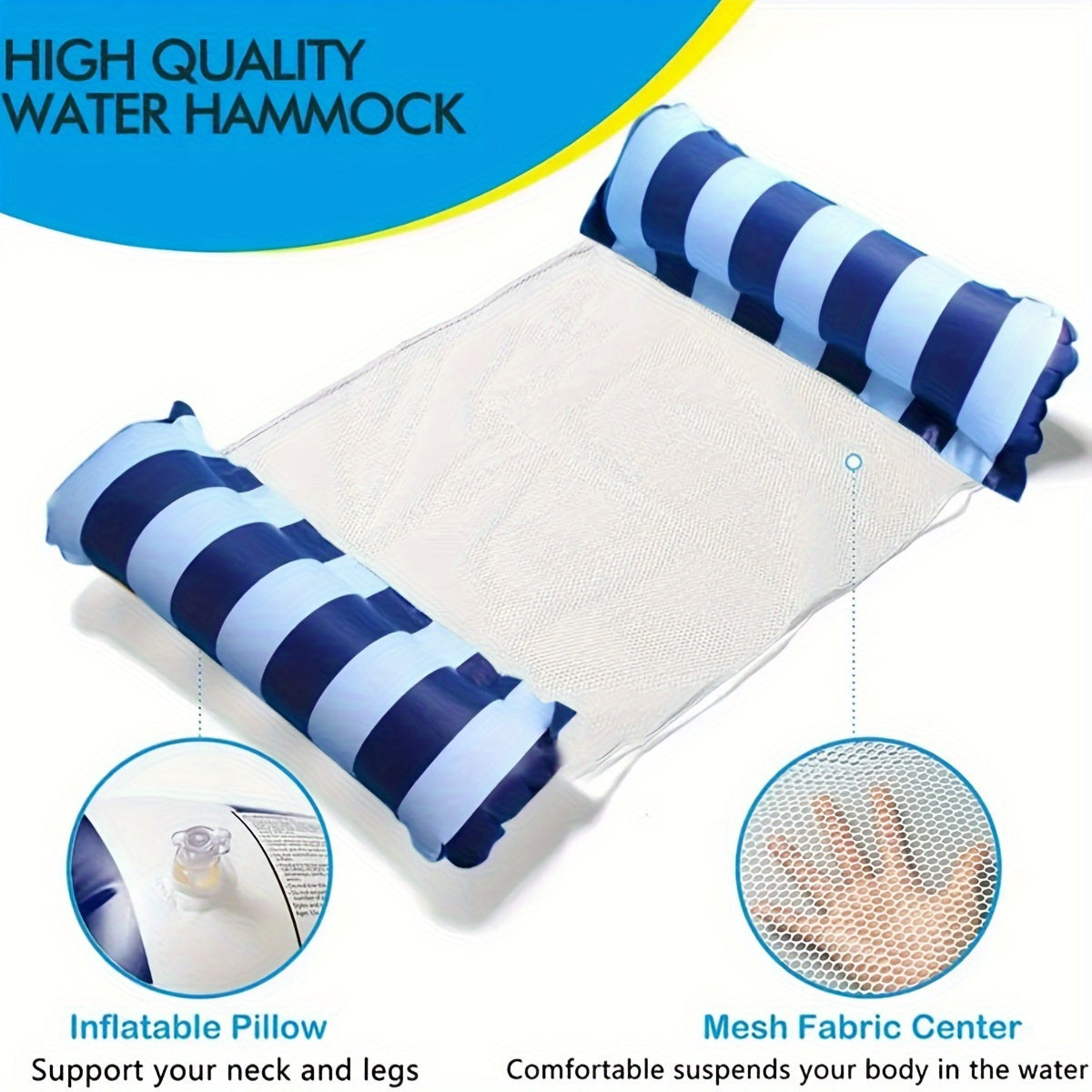 RelaxStrip Gonfiabile per Nuoto – Confortevole e Durevole per Divertimento in Acqua