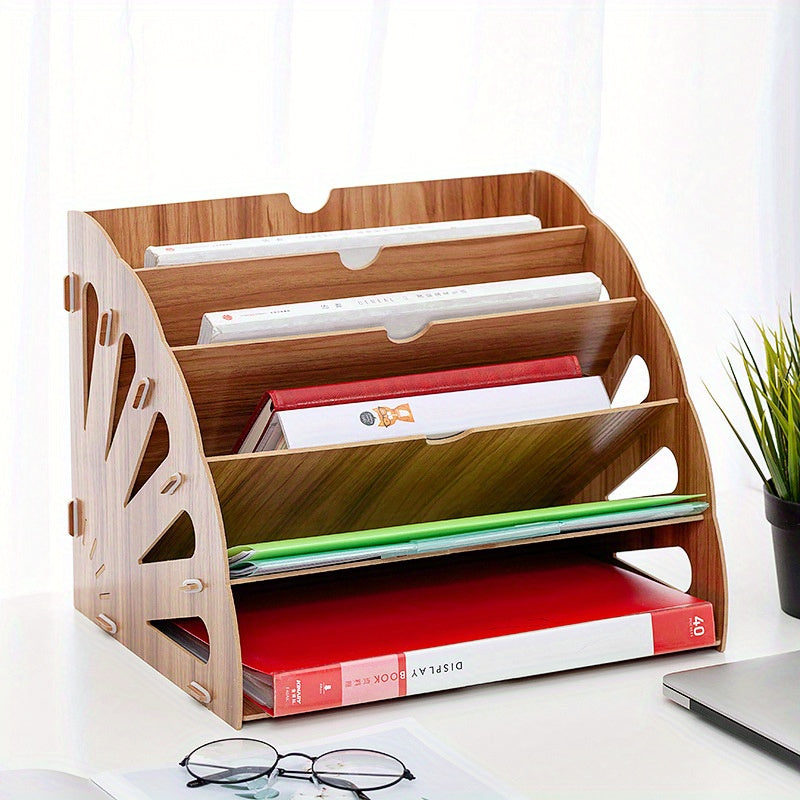 WoodFlow A4 Organizer – Stoccaggio Elegante per Ogni Scrivania