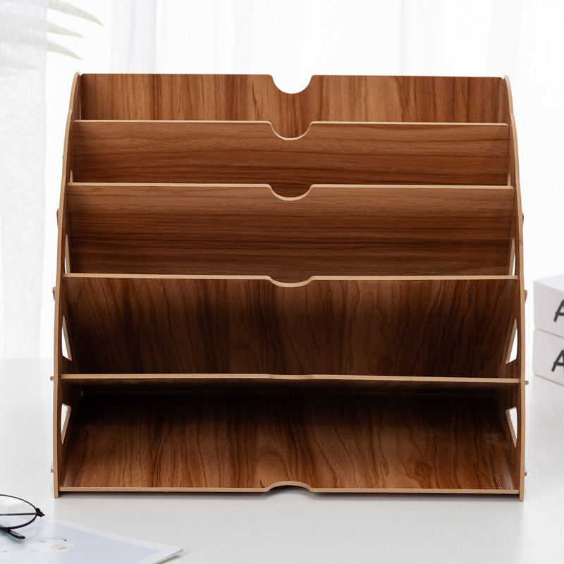 WoodFlow A4 Organizer – Stoccaggio Elegante per Ogni Scrivania