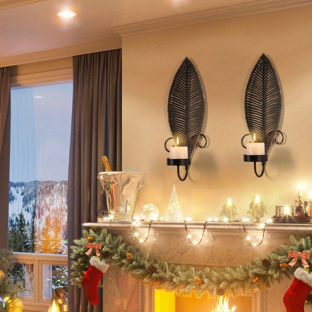 Lampade da Parete con Motivo Foglia - Decorazione Accogliente per Ogni Ambiente